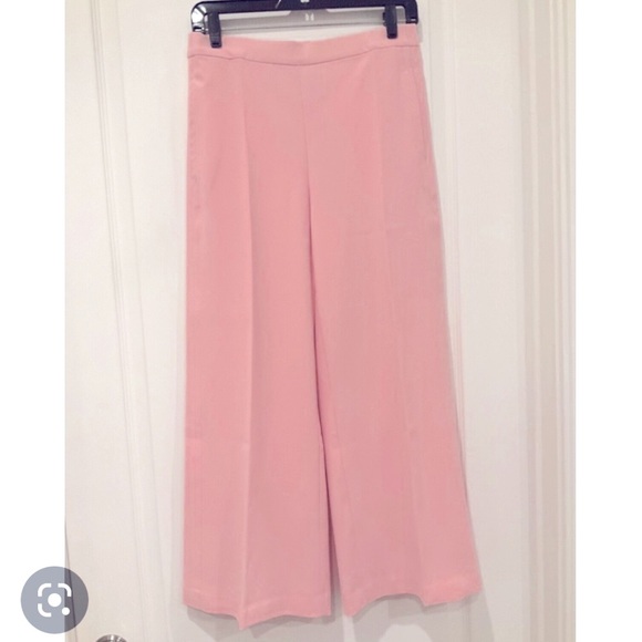 Lands End Blush Pink Pullon Wide Leg Pants NWOT - Picture 3 of 12